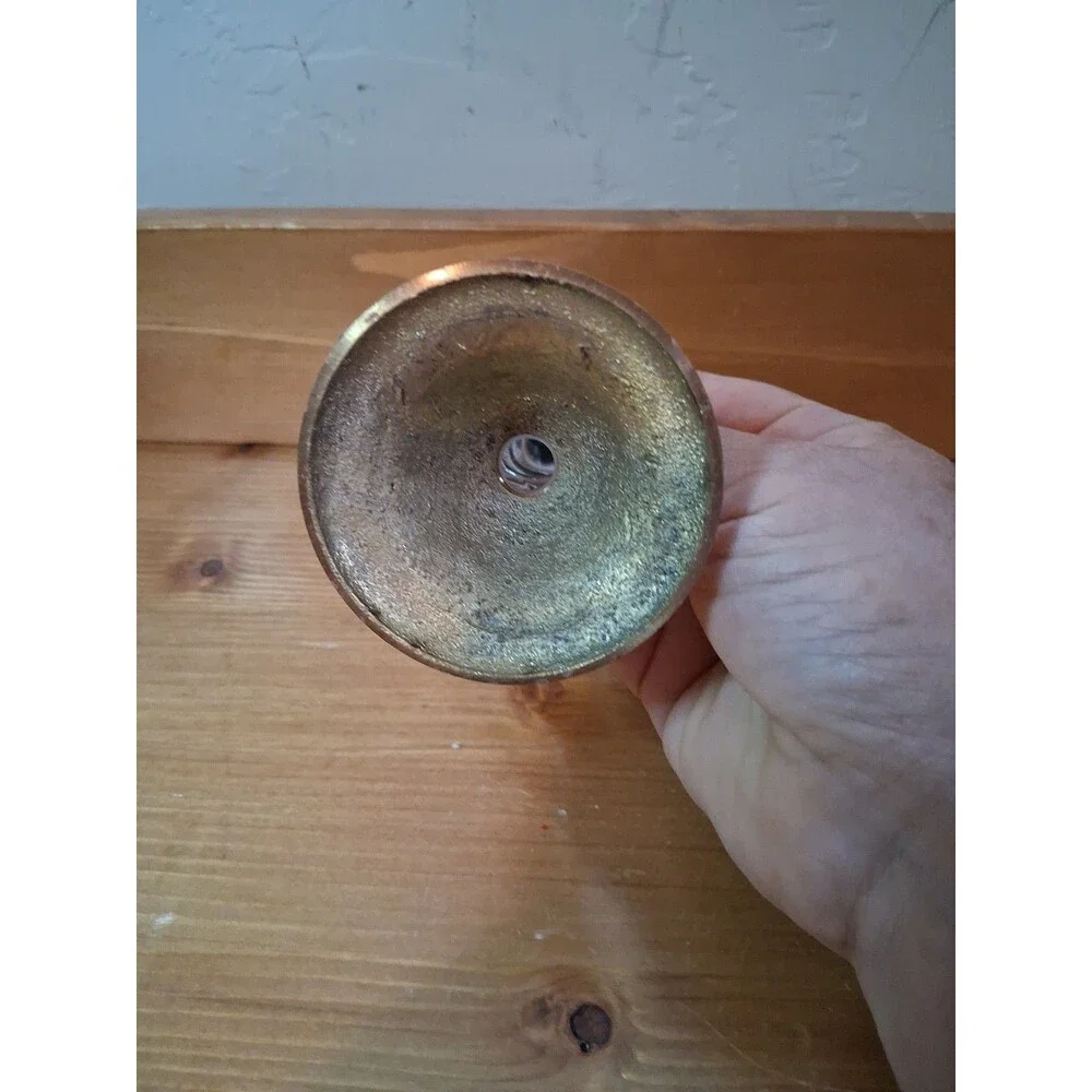 Brass Candlestick PartyLite Omnia Taper Candle Holder Brass and Lucite 6.5